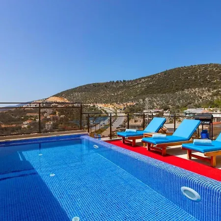 Kiziltas 3 Bedroom Seaview With Private Pool Kalkan