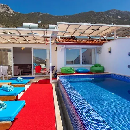 Lägenhet Kiziltas 3 Bedroom Seaview With Private Pool Kalkan